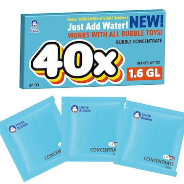 Uncle Bubble Concentrated Bubble Solution up to 6L16 Gallons Regular Bubbles for Bubble Machine Bubble Gun Bubble Wands Bubble Mower Bubble Juice Refills Make 3L08 Gallons for Giant Bubble