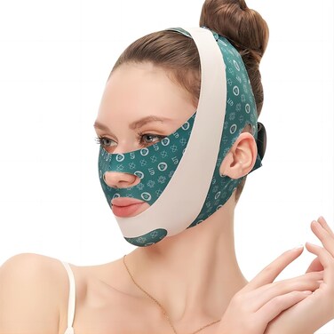 Gushijieju Face  Chin Lift Mask Chin Strap Double Chin Eliminator Face Lifting Shaper for Women