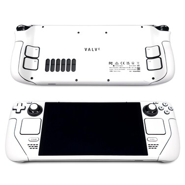 POP SKIN Steam Deck Skin White Edition Full Wrapping Vinyl Skin for Steam Deck Designed by