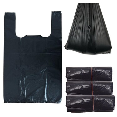 Jippedea Sanitary Napkin Disposal Bags300 Pcs Small Black Plastic Trash Bags with Handles for Feminine Tampons Hygiene Products Disposal