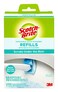 ScotchBrite Disposable Toilet Scrubber Refills Removes Rust  Hard Water Stains 10 Disposable Refills Blue