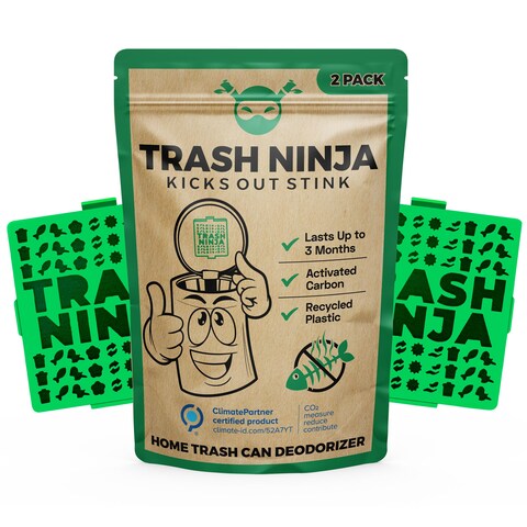 Ellis Harper Bin Freshener and Odour Eliminator 2 Pack Made with Activated Carbon  Lasts Up to 3 Months  For Bins Up to 30 Litres  Bin Air Freshener and Deodoriser to Control Bin Odour