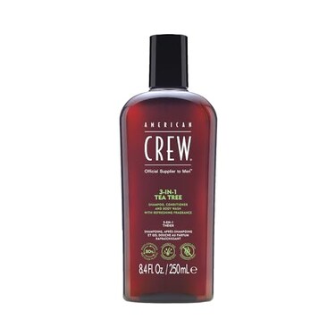 American Crew 3In1 Tea Tree Shampoo  Conditioner  Body Wash for Men  84 oz