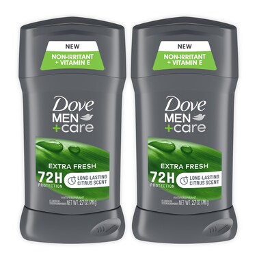 Dove MenCare Antiperspirant Deodorant 48Hour Wetness Protection Extra Fresh NonIrritant Deodorant for Men 27 oz 2 Count