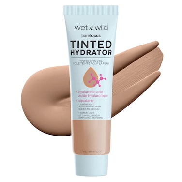 wet n wild Bare Focus Tinted Hydrator Matte Natural Finish OilFree Tinted Face Moisturizer Makeup Hyaluronic Acid Squalane Sheer To Medium Coverage Tan Medium Deep