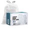 Plasticplace Custom Fit Trash Bags Compatible with simplehuman Code J 50 Count White Drawstring Garbage Liners 10105 Gallon  3840 Liter 21 x 28