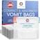 Medi Grade Absorbent Sick Bags for Car Travel Boat or Plane  Pack of 22 Leakproof Travel Sickness Vomit Bags with Zero Odour  Sealable Travel Sick Bags Turns Vomit to Gel Holds Up to 750ml