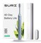 SURI Sustainable Sonic Toothbrush  Slim and Powerful Electric Toothbrush Recyclable PlantBased Head 2 Modes Including UV LED Cleaning Case MirrorMount and Charging Stand  Morning Waves