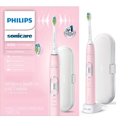 Philips Sonicare ProtectiveClean 6100 Rechargeable Electric Toothbrush Whitening Pink