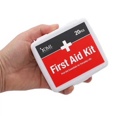 DMI Mini 20Piece FirstAid Kit AllPurpose Use for Minor Cuts and Scrapes Durable WaterResistant Case Convenient and Portable FSA  HSA Eligible