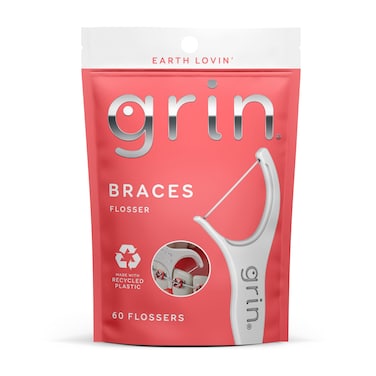 Grin Braces Flossers 60 Count