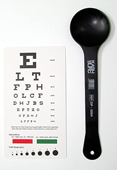 KSIPL Snellen Pocket Eye Chart with Occluder