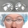EDWERD Clear Eyes Protect Shield Glasses Eyes PostOp Cover Breathable Patch Guard with Elastic Strap for Myopia Cataract Recovery 2 PCS B