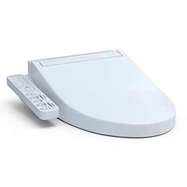 TOTO SW307401 WASHLET C2 Electronic Bidet Toilet Seat with PREMIST and EWATER Wand Cleaning Elongated Cotton White