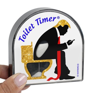 Katamco Toilet Timer Presidential Donald Trump Funny Gift for Men Husband Dad Birthday Christmas Stocking Stuffer As seen on Shark Tank