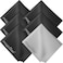 MagicFiber 6 Pack Microfiber Cleaning Cloths  For All LCD Screens Tablets Lenses and Other Delicate Surfaces 5 Black and 1 Grey 6x7