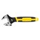 STANLEY MAXSTEEL Adjustable Wrench 30 x 200 mm Protective Phosphate Finish and Ergonomic Bi Material Handle 090948 Black Yellow