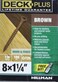 Deck Plus Wood Screws Brown Exterior Screws 114 x 8 1lb