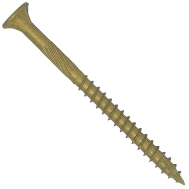 Jake Sales 8 x 2 Bronze Star Exterior Coated Wood Screw TorxStar Drive Head 5 POUNDS  755 Approx Screw Count  Multipurpose Exterior Coated TorxStar Drive Wood Screws