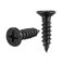 JQK 6 x 12 Black Screw Flat Head Phillips Wood Screw 188 SS Electroplating Black Stainless Steel 6 x 12Inch 100Piece SB3514P100