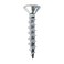 Rok Hardware 100 Pack 8 x 1 Coarse Thread Flat Square Head Wood Screws Zinc Type 17 MDF