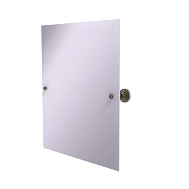 Allied Brass DT92 Frameless Rectangular Tilt Beveled Edge Wall Mirror Antique Brass