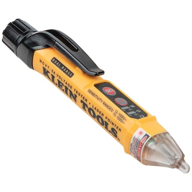 Klein Tools NCVT5A Voltage Tester NonContact Dual Range Voltage Tester Pen with Integrated Laser Pointer and Visual and Audible Alerts