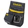 STANLEY Leather Tool Belt Pouch Double Pocket Storage Organiser Hammer Loop 196181