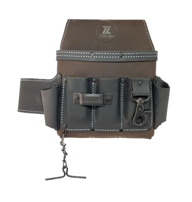 Zeluga 6 Pocket Leather Electrician Tool Pouch
