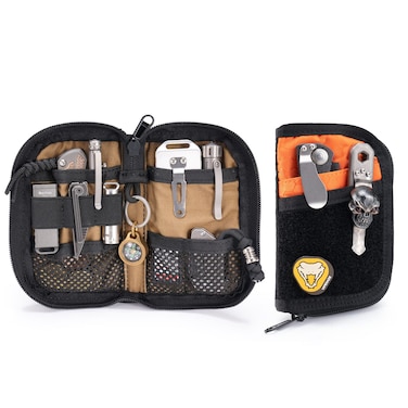 VIPERADE VE10 Tool Pouch with 7 PocketsSmall EDC Pocket Organizer for MenUtility Pouch for Multitools Nylon Compact Organizer