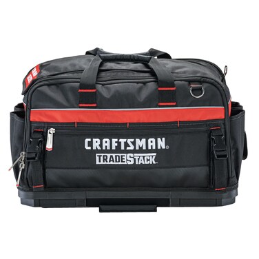CRAFTSMAN TRADESTACK Tool Bag 225 Durable Polyester Black and Red CMST21450