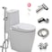 Droiee Bidet Sprayer for Toilet Handheld Spray Water Kit Bathroom Hand Shower Self Cleaning  Reduce Toilet Paper Waste Premium Stainless Steel