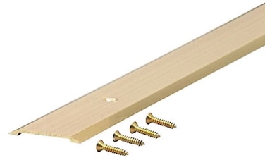 134 in x 18 in x 36 in Black Aluminum Flatprofile Threshold for Interior Doorways