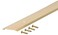 134 in x 18 in x 36 in Black Aluminum Flatprofile Threshold for Interior Doorways