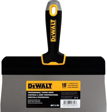 DEWALT 10 Big Back Taping Knife  Stainless Steel wSoft Grip Handle  DXTT2192