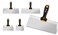 TOLESA Stainless Steel Taping Knife 5 Pcs Drywall Taping Knife 68101214 with Soft Nonslip Grip and Hammer End Drywall Mud Tools with Skimming Blades for Taping Finishing and Patching