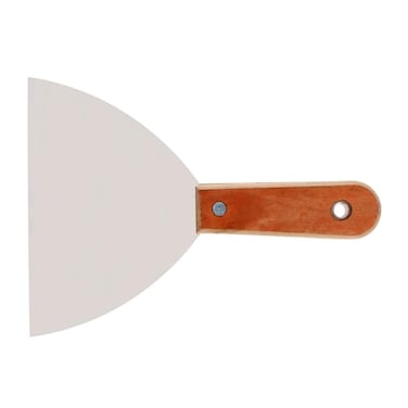 Utoolmart Putty Sc 6 inch Carbon steel Stiff Putty Knives with Wooden Handle for Taping Paint Wall Floor Tile 1pcs