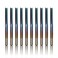 Genmitsu CNC Router Bits 18 inch Shank Straight Router Bits Nano Blue Coat 2Flute End Mill Cutter for Wood MDF PVC Acrylic 10 PCS SR10A