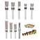SICWOOD 9pcs Pattern Flush Trim Router Bit 14 Shank Carbide Tipped Top Bearing Template Pattern Router Bit Straight Flush Cut Router Bit for Wood Trimming