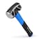 REAL STEEL 0508 Rubber Grip Forged Jacketed Graphite Drilling Sledge Hammer for Striking 3 lb