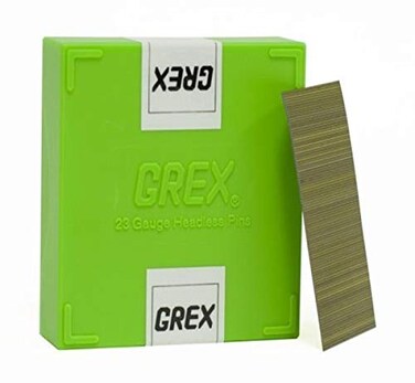 GREX P635L 23 Gauge 138Inch Length Headless Pins 10000 per boxGalvanized Steel