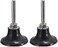 Crossarctic 2Pcs 2Inch Roloc Sanding Discs Holder Roll Lock Disc Pad Quick Change Adapter with 14 Shank for Air Die Grinder