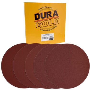 DuraGold Premium 12 Sanding Discs Variety Pack Box  60 80 120 180 240 Grit 1 Disc Each 5 Total  Sandpaper Discs with PSA Self Adhesive  Drywall Floor Woodworking Auto for Power Sander
