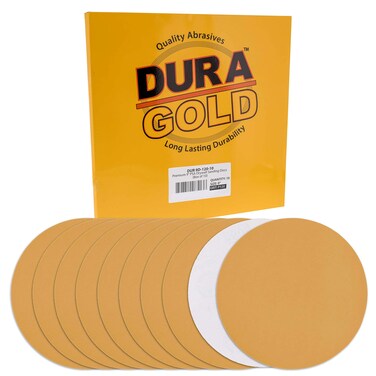 DuraGold Premium 9 Drywall Sanding Discs  120 Grit Box of 10  Sandpaper Discs with PSA Self Adhesive Stickyback HighPerformance Fast Cutting Aluminum Oxide Abrasive  For Drywall Power Sander