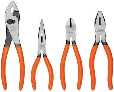 Black  Decker Plier Set 4Piece Bdht84002