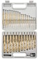 Tooluxe 10055L Titanium Coated Hex Shank Drill Bit Set 30 Piece  Quick Change Design  116  12