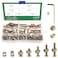Keadic 100Pcs M6 Bolts Nuts Assortment Kit Zinc Plated Hex Socket Head Cap Screws Bolts with M Barrel Nuts for Furniture Cots Beds Crib 1 Hex Key for Free  1520253035mm