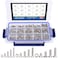 Glarks 510Pcs Metric M3 M4 M5 Stainless Steel Flat Head Cap Bolts Screws Nuts Assortment Kit