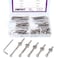 Swpeet 100Pcs Crib Hardware Screws Nicked Plated M6  4050607080mm Hex Socket Head Cap Crib Baby Bed Bolt and Barrel Nuts with 1 x Allen Wrench Perfect for Furniture Cots Crib Screws