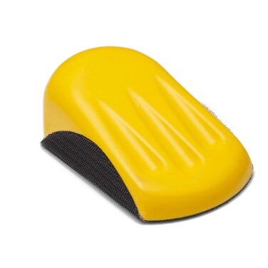 Glass Polish 15901 Foamed Hand Sanding Block for 125mm Hook  Loop Grip Abrasive Discs  75 x 125mm